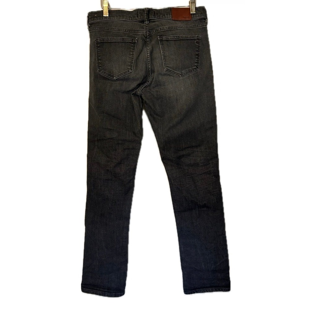 Madewell Slim Boy Jean. Black Distressed. Midrise, Straight Leg. Women's Size 27 - Picture 4 of 12